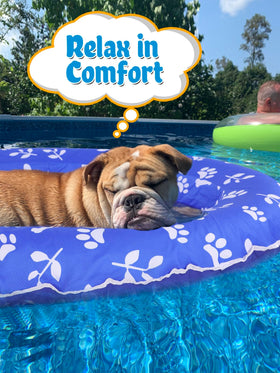 Apipi portable and foldable float travels easily to pools or lakes.