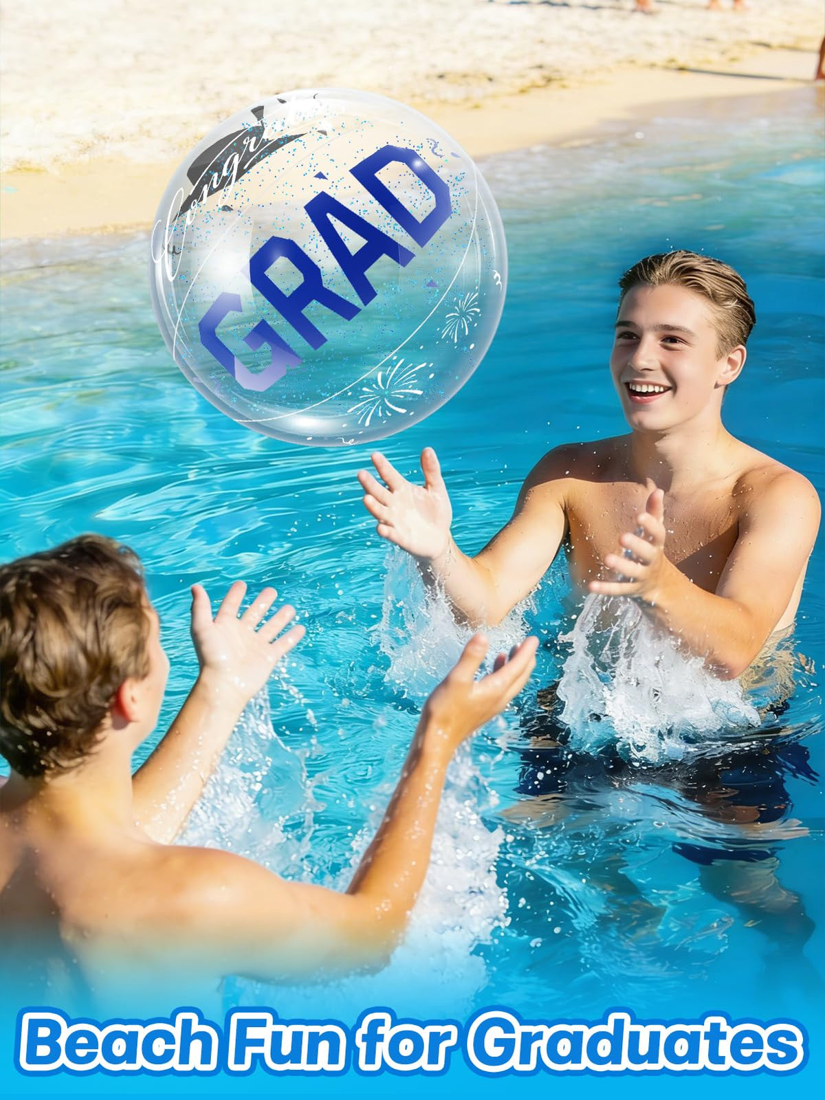 Apipi six-pack grad beach balls pump not included.