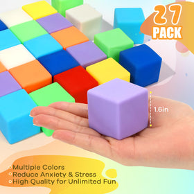 APLIST colorful mini fidget cubes held in hand for tactile anxiety relief.