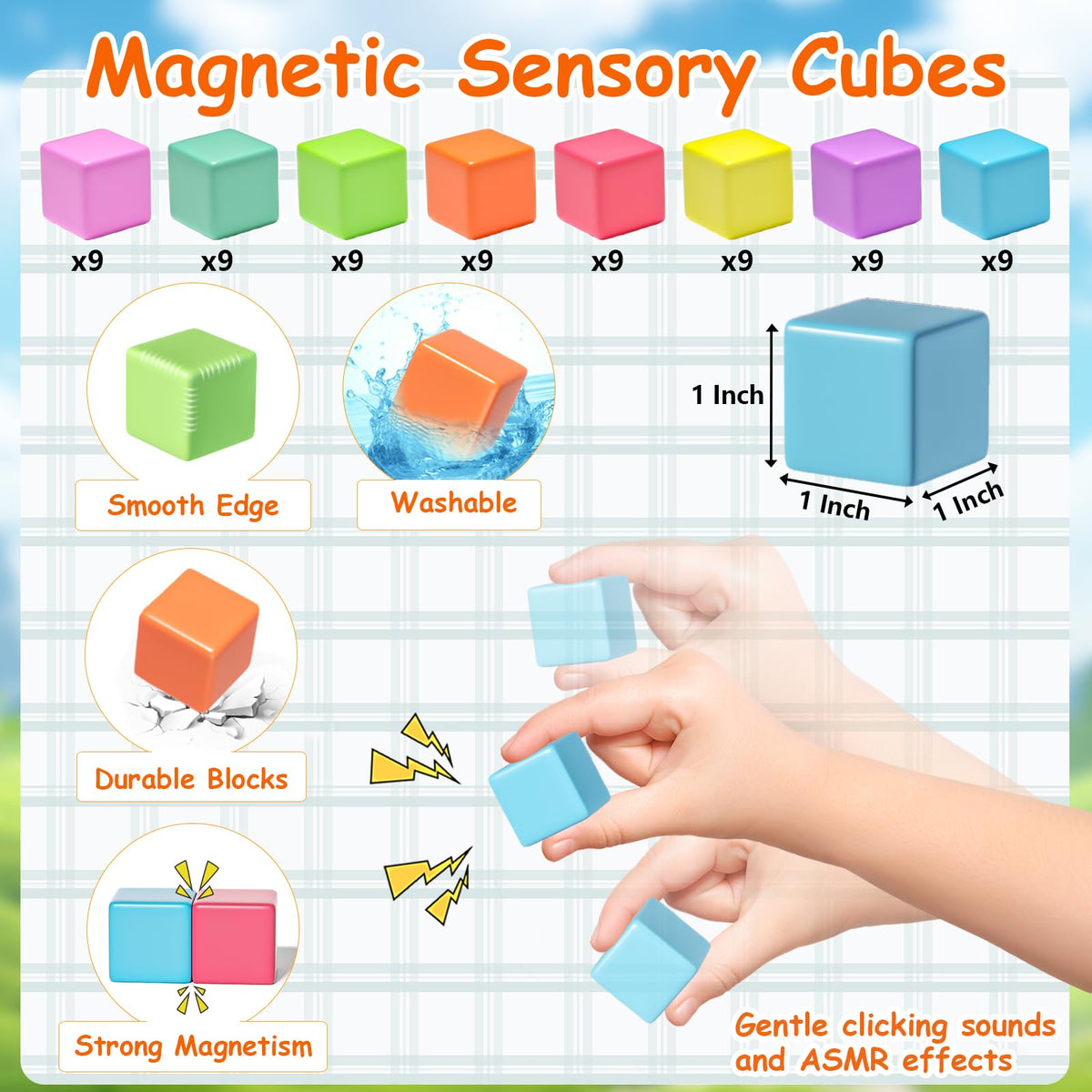 Apluses safety-focused design with smooth edges and strong magnets.