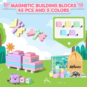 Apluses magnetic blocks are versatile classroom must-haves for ages 3+.