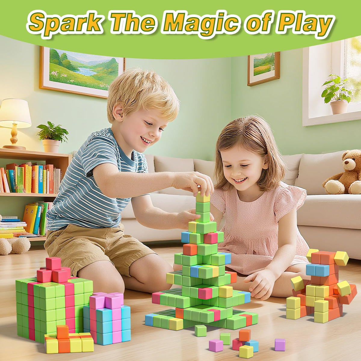 Apluses versatile blocks suitable for classroom, home, and travel activities