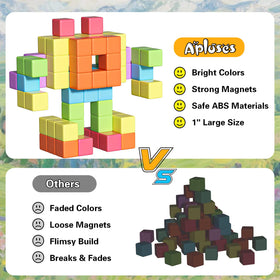 Apluses instruction manual included for guided or independent play