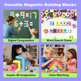 Apluses magnetic blocks use non-toxic ABS for safe, smooth hands.