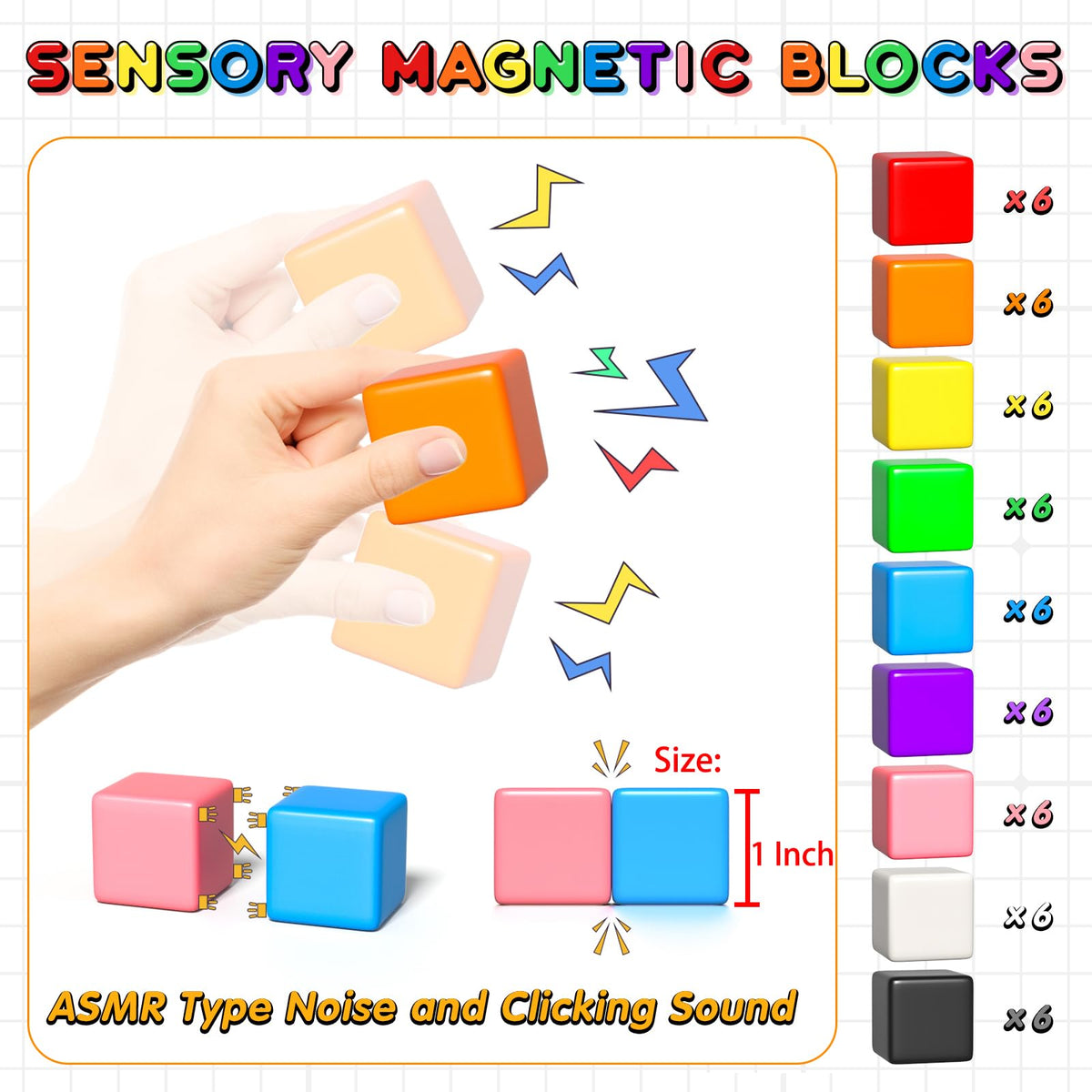 Apluses magnetic blocks support STEM play and spatial awareness for preschoolers.