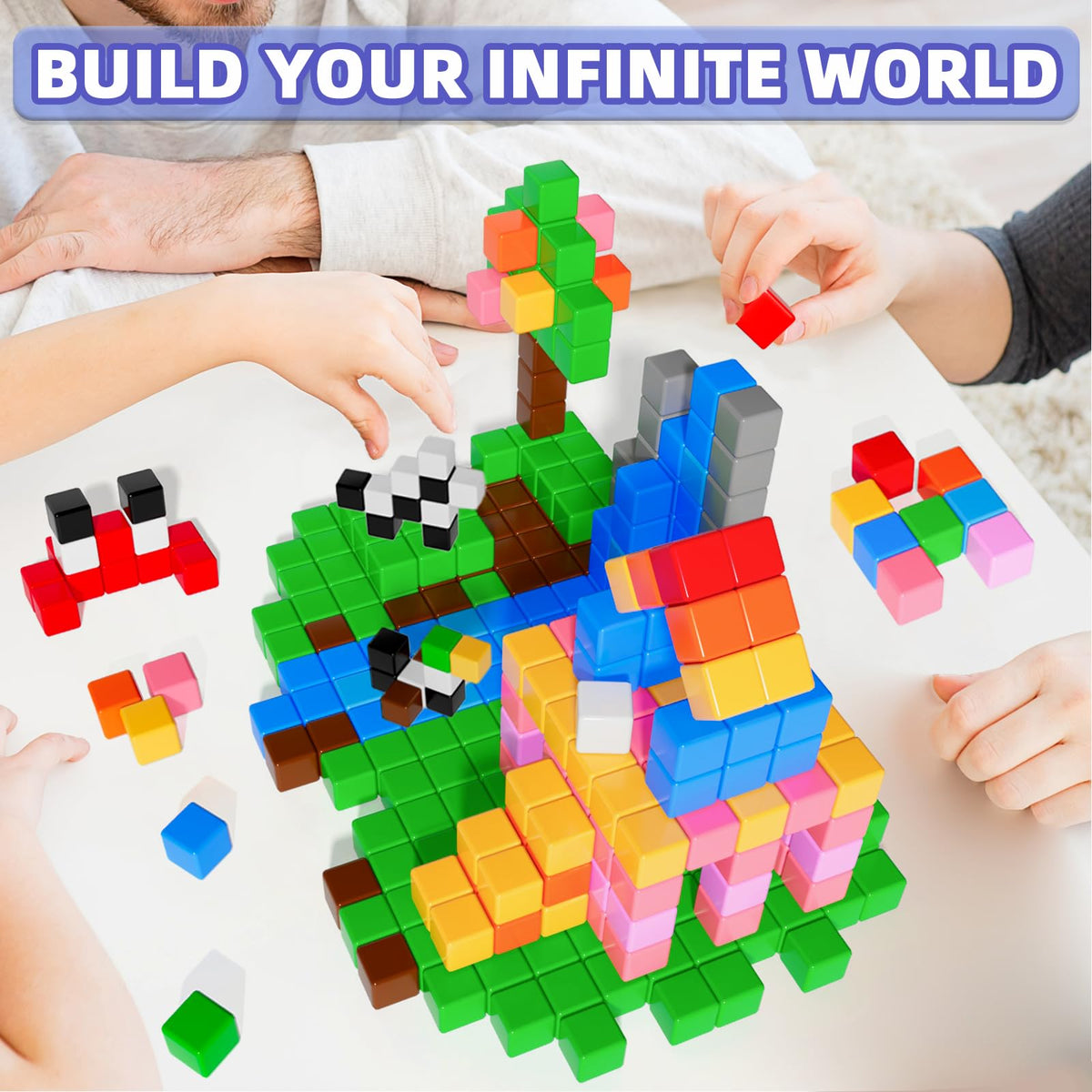 Apluses blocks support STEM learning through problem solving and geometric ideas.