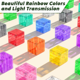 Apluses magnetic blocks with safe ABS material for durable, kid friendly building