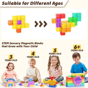 Apluses sensory-friendly blocks with vibrant colors and clicking sounds