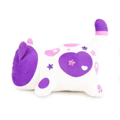 Aplushuman Violet White Cat Plush embroidery detail, highlighting craft and longevity.
