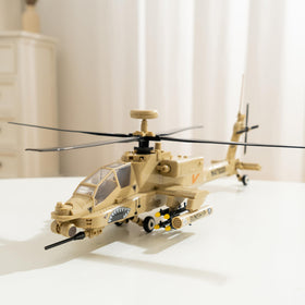 Apostrophe Games AH-64 Apache rotor detail highlighting precise engineering and realism.