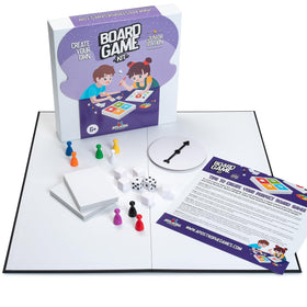 Apostrophe Games Create Your Own Board Game Kit blank board for customizable gameplay ideas.