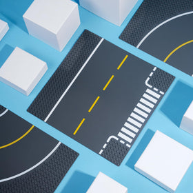 Apostrophe Games road baseplate compatibility with major brands for versatility.