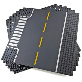 Apostrophe Games road baseplate straight piece for organized town layouts and sturdy play.