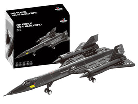 Apostrophe Games SR-71 Blackbird jet building blocks for creative construction and family fun.