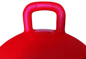AppleRound ball with grab-n-grip handle for stable bouncing.
