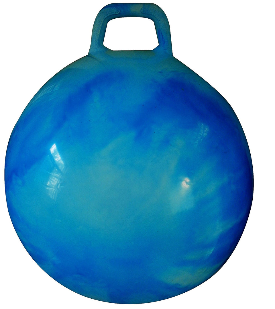AppleRound Hippity Hop Ball with blue cloud design for safe, active play indoors or outdoors.