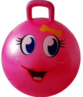AppleRound Hippity Hoppity Ball face design for imaginative play and active fun.
