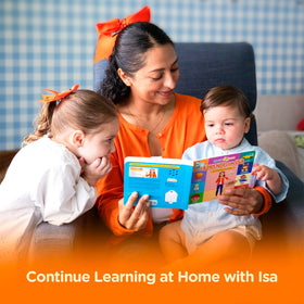 Aprende Peque Dance and Play Isa illustration invites kids to sing along