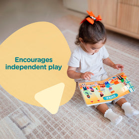 Aprende Peque six-song page visuals encourage movement and language practice