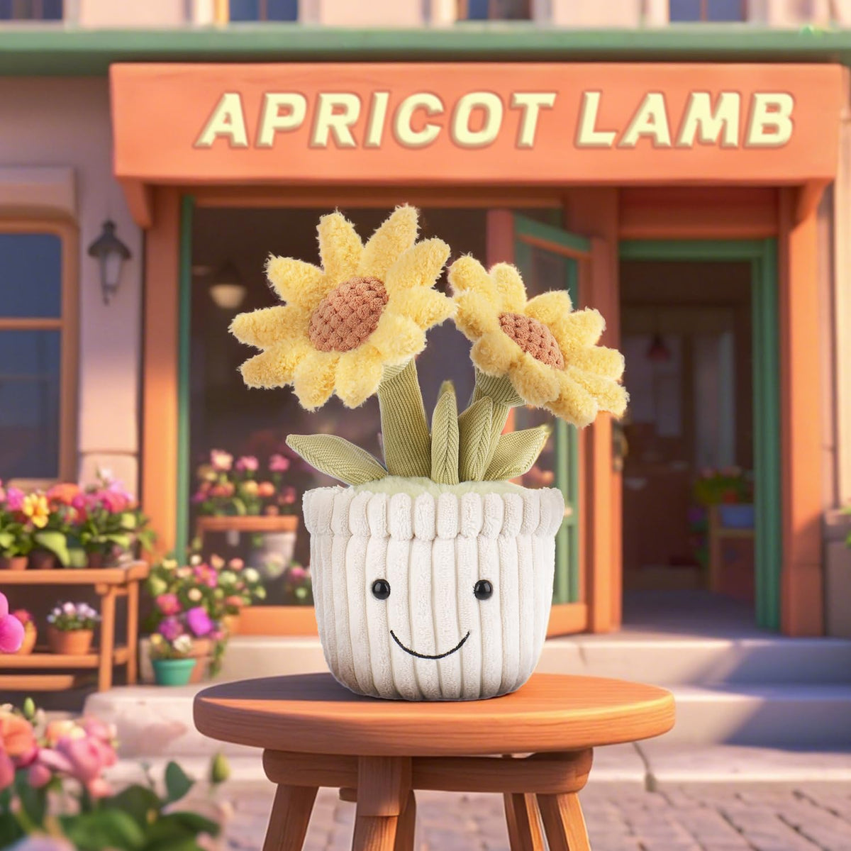 Apricot Lamb baby-friendly-stitching ensures safe play for newborns and toddlers.