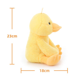 Apricot Lamb bedtime snuggle duck in cozy setup for nap time