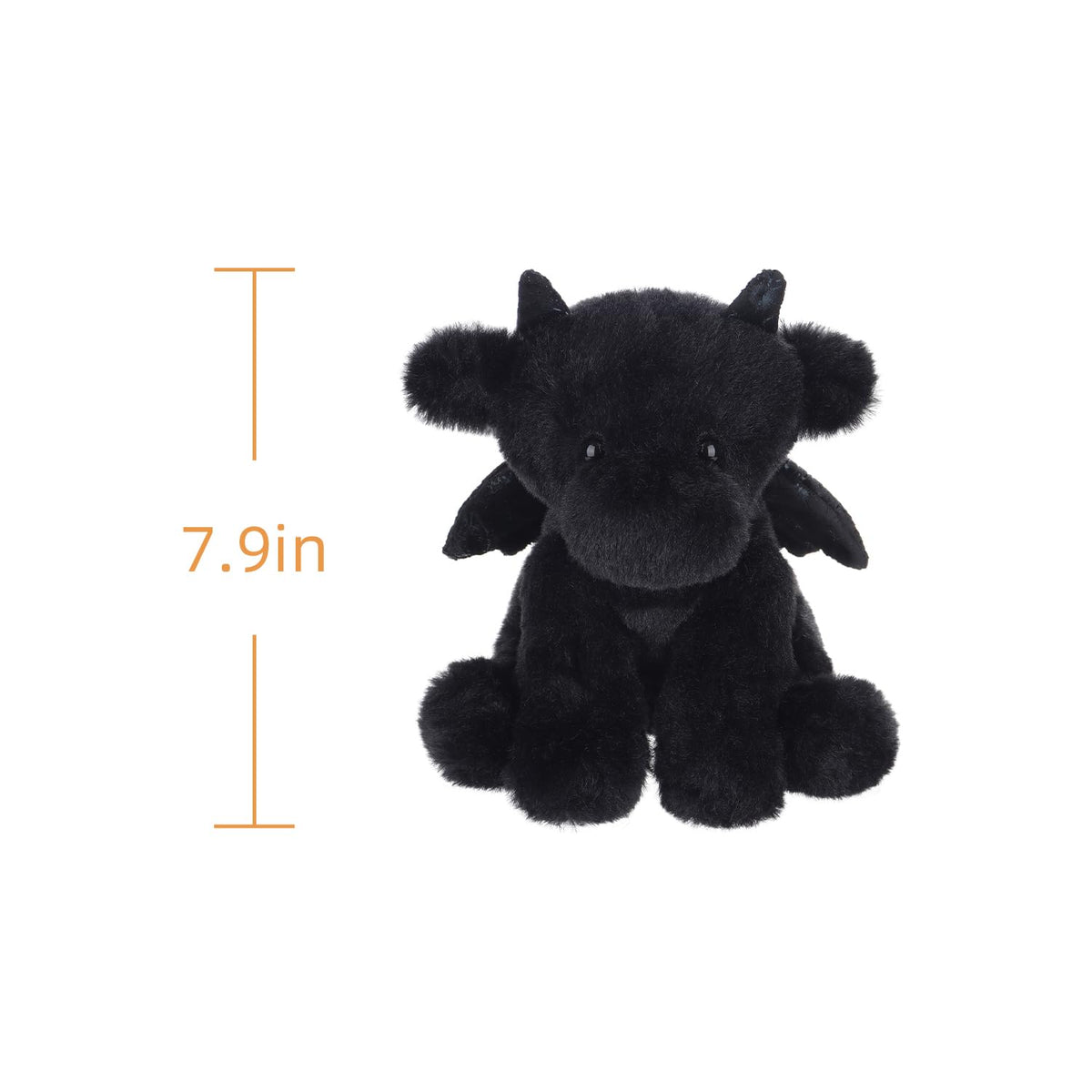 Apricot Lamb Black Dragon plush, soft texture sparks imagination and sensory exploration