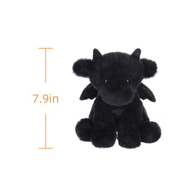Apricot Lamb Black Dragon plush, soft texture sparks imagination and sensory exploration