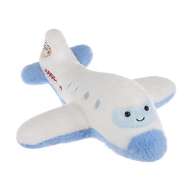 Apricot Lamb Comfort Plane front view, a soft plush perfect for kids' hugs.