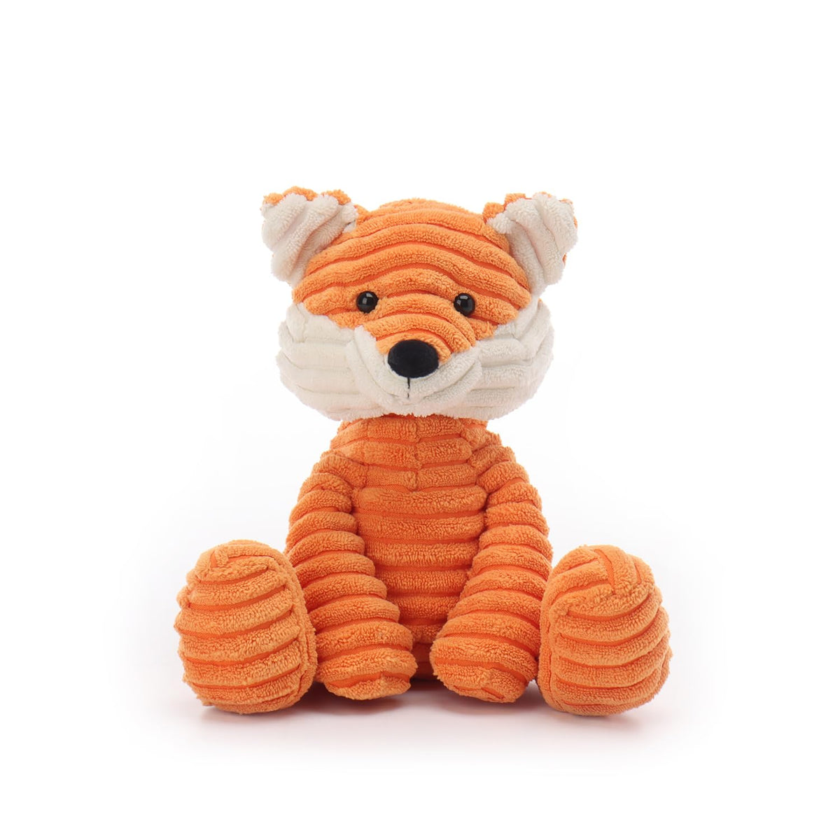 Apricot Lamb corduroy fox plush 8in for gentle hugs and imaginative play.