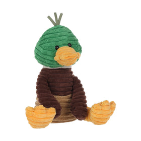 Apricot Lamb corduroy mallard duck plush — birth-friendly design suitable from birth.