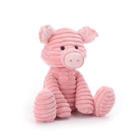 Apricot Lamb corduroy pig 9in bedtime companion for restful routines.