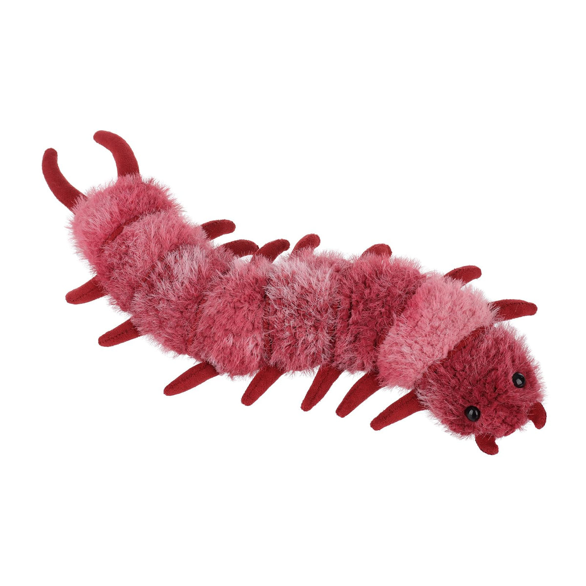 Apricot Lamb devil centipede plush with soft material for cozy cuddling.