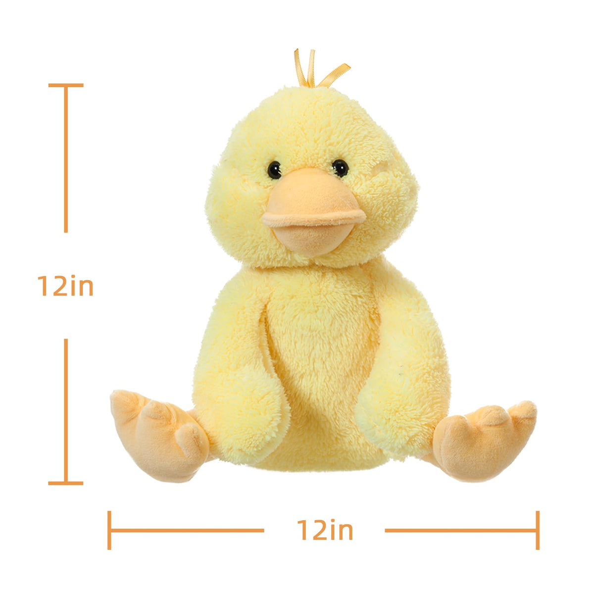 Apricot Lamb easy-clean plush duck for quick spot cleaning after adventures.