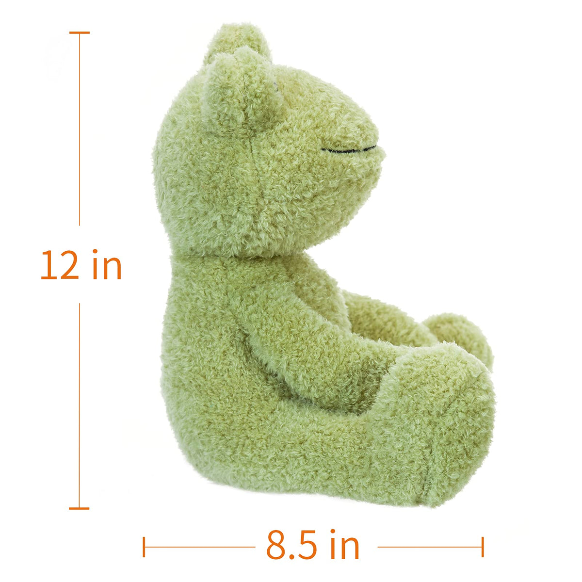 Apricot Lamb easy-clean plush frog with quick cleaning after adventures.