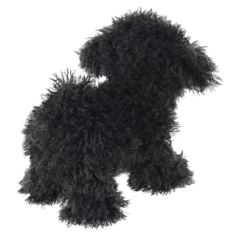 Apricot Lamb easy-clean plush: brush with water and sun-dry.