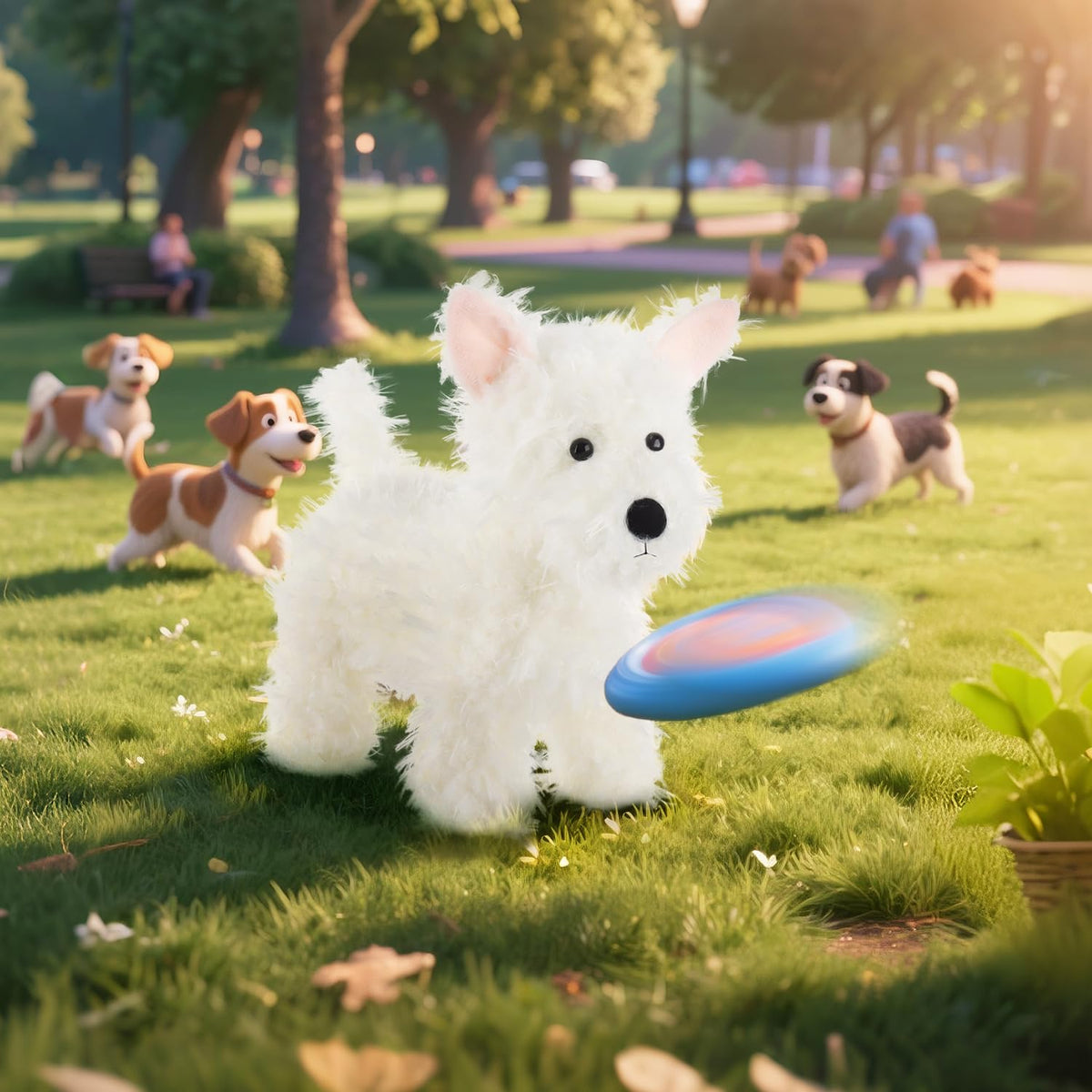 Apricot Lamb easy-clean plush designed for quick surface cleaning after adventures.