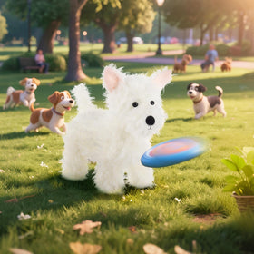 Apricot Lamb easy-clean plush designed for quick surface cleaning after adventures.