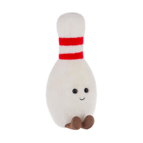 Apricot Lamb Happy Bowling front view plush, cuddly kids' companion and travel buddy