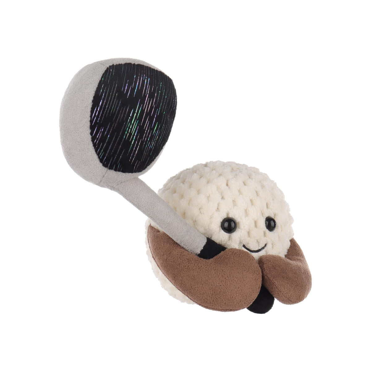 Apricot Lamb Happy Golf baby cuddle session showing safe, comforting companion.