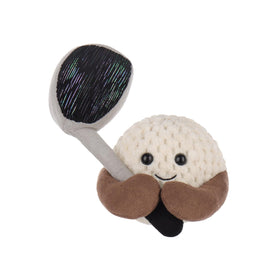 Apricot Lamb Happy Golf stuffed toy close-up shows ultra-soft plush for newborn comfort.