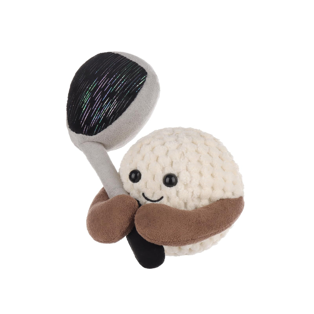 Apricot Lamb Happy Golf soft fluffy material enhances tactile exploration.