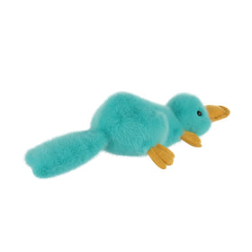 Apricot Lamb Happy Platypus plush blue bedtime scene, helps foster bedtime routine.