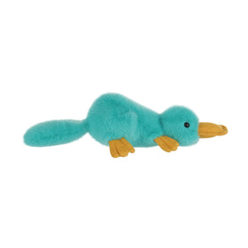 Apricot Lamb Happy Platypus plush blue in hands kid, perfect gift for birthdays.