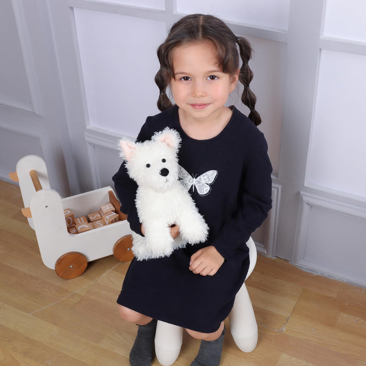 Apricot Lamb huggable kid-friendly toy ideal for bedtime routines and imaginative play.