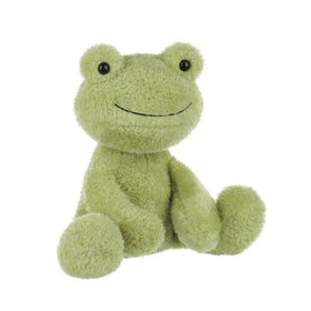 Apricot Lamb kid-friendly plush frog suitable for ages 0 and up.