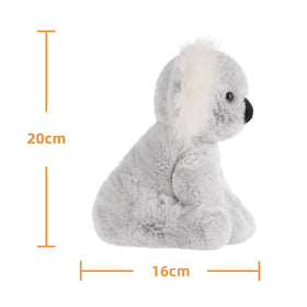 Soft gray koala plush from Apricot Lamb, great for baby gifts.