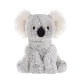 Apricot Lamb gray koala plush 8-inch front view for gentle hugs.