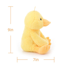Apricot Lamb newborn gift duck plush, perfect for baby welcome moments