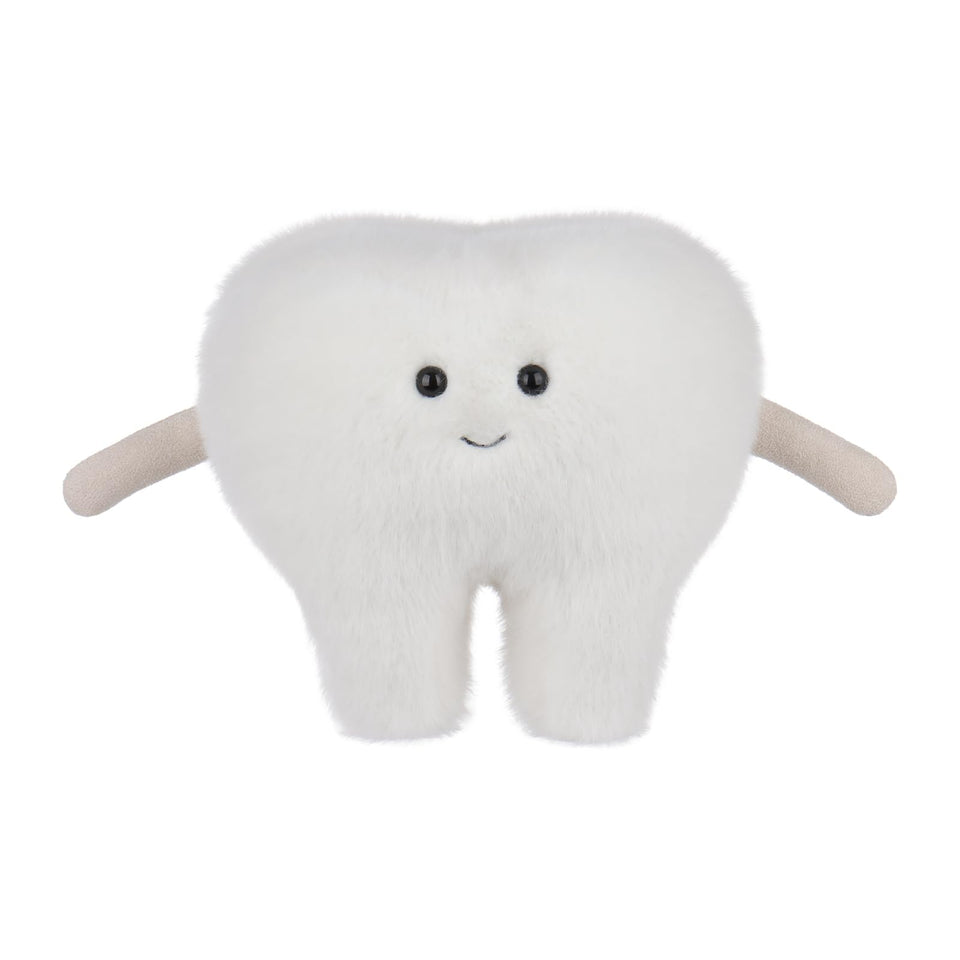 Apricot Lamb plush tooth 10.6-inch cuddly toy for cozy hugs.