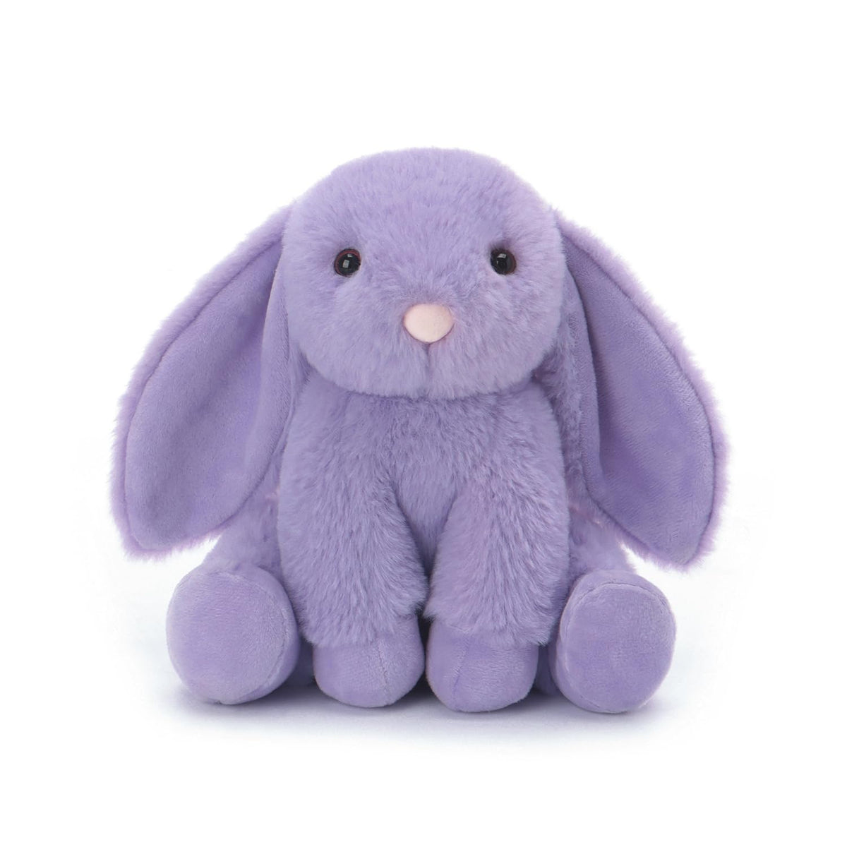 Apricot Lamb purple bunny 8in plush for gentle hugs and playful decor.